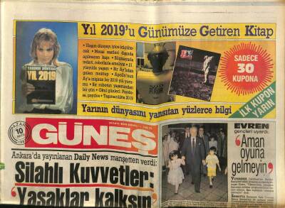 Güneş Gazetesi 10 Mayıs 1987 - Evren Gençleri Uyardı GZ60669 - 2