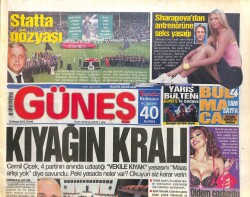 Güneş Gazetesi 10 Mayıs 2013 - Türkan Şoraydan Anlamlı Konser - Rusya Esada S-300 Veriyor GZ100607 - 1