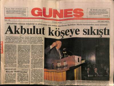 Güneş Gazetesi 11 Aralık 1990 - Doğum Günü Hediyesi GZ55723 - 1
