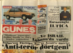 Güneş Gazetesi 11 Eylül 1986 - Bülent Ersoy , Hülya Avşarın Yeğeni İçin İlk Kez Sahnede Şarkı Söyleyerek Yasağı Delmiş Oldu GZ72181 - 1