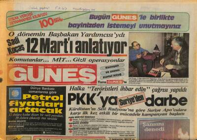 Güneş Gazetesi 11 Mart 1986 - Ve Beymenin Atağı - Yazar DYPden İstifa Edecek GZ127589 - 1