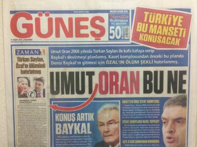 Güneş Gazetesi 11 Mart 2015 - Umut Oran Bu Ne?Cevap Ver Baykal GZ29476 - 1