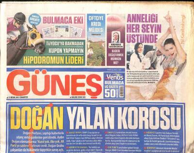 Güneş Gazetesi 11 Nisan 2015 - Çinin Hızlı Treni Everesti Delecek - Nil Karaibrahimgilin Anneliği Her Şeyin Üstünde GZ124653 - 1