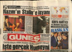 Güneş Gazetesi 11 Ocak 1987 - İşte Gerçek Humeyni GZ61546 - 1