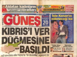 Güneş Gazetesi 12 Eylül 2006 - Erdoğan'a İsmailağa Sorusu - İşte Kenan Doğulu'nun Evleneceği Kız GZ157835 - Gökçekoleksiyon