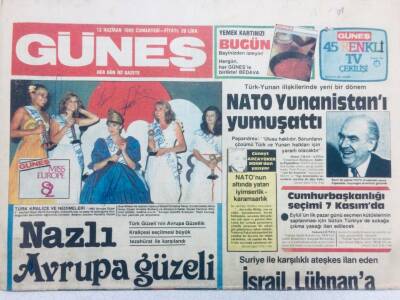 Güneş Gazetesi 12 Haziran 1982 - Nato Yunanistanı Yumuşattı GZ40991 - 1