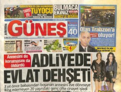 Güneş Gazetesi 12 Mart 2014 - Adliyede Evlat Dehşeti GZ101026 - 2