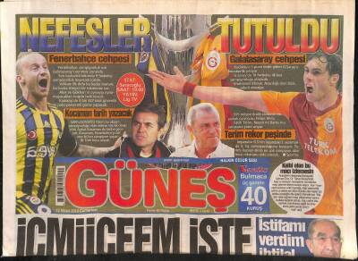 Güneş Gazetesi 12 Mayıs 2012 - Suriyede Dün de 14 Kişi Öldü - Fatih Terim Rekor Peşinde GZ124421 - 1