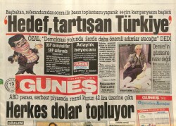 Güneş Gazetesi 13 Eylül 1987 - Demirelin Gözdesine Nazar Değdi GZ62653 - 2