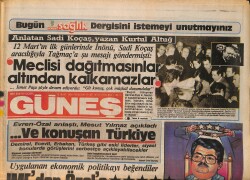 Güneş Gazetesi 13 Mart 1986 - Atilla Sakat, Zam Yapmayan Babasını Bıçakladı - SHP'de Gürkan ve İnönü Elele GZ158204 - Gökçekoleksiyon