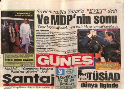 Güneş Gazetesi 13 Nisan 1986 - Nükhet Duru Kral Dairesinde Kalıyor GZ83399 - 1