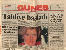 Güneş Gazetesi 13 Nisan 1991 - Sultanahmette Kudüs Gösterisi GZ60706 - 2