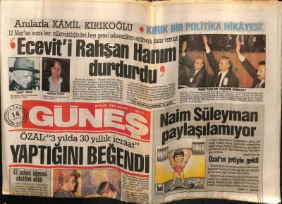 Güneş Gazetesi 14 Aralık 1986 - Doğum Günü Hediyesi GZ58347 - 1