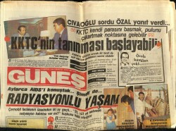 Güneş Gazetesi 14 Haziran 1986 - Sarıyerde Kriz GZ62038 - 2