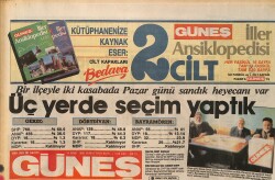 Güneş Gazetesi 14 Mart 1986 - Semra Özal Kınada Şeref Konuğu - Kibariye, Müslüm Gürses, Küçük Emrah, Ferdi Özbeğen, Türkan Tunca Gazino Afişi GZ158206 - Gökçekoleksiyon