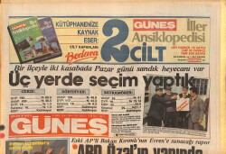 Güneş Gazetesi 14 Mart 1986 - Zeynep Koçak ile Ekin Özker'in Düğünde Şeref Konuğu Semra Özal GZ159141 - Gökçekoleksiyon