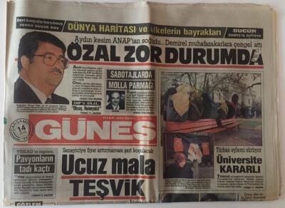 Güneş Gazetesi 14 Ocak 1987- Atasporu İçin Kesenin Ağzı Açıldı Güreşe 1 Milyar Destek GZ13266 - 1