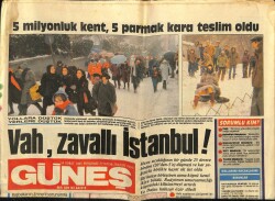 Güneş Gazetesi 14 Şubat 1985 - Vah , Zavallı İstanbul! GZ60707 - 2