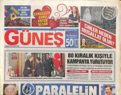 Güneş Gazetesi 14 Şubat 2015 - Paralelin Matruşkası GZ107487 - 1