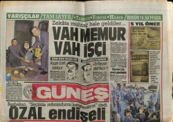 Güneş Gazetesi 15 Mayıs 1987 - Memur Ve İşçi Zekata Muhtaç Hale Geldi GZ61637 - 2