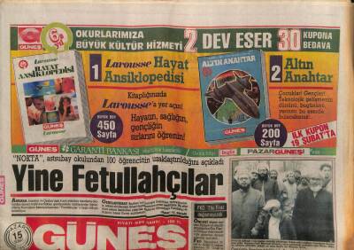 Güneş Gazetesi 15 Şubat 1987 - Türkan Şoray Zayıflığımı Kıskandılar GZ55753 - 1