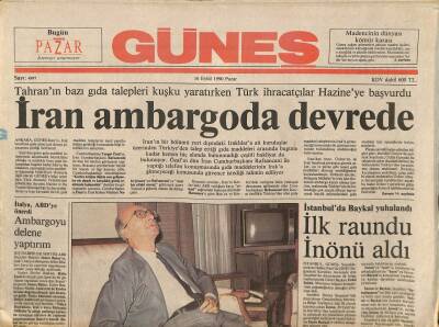 Güneş Gazetesi 16 Eylül 1990 - ABD , 54 Trilyon Liralık En Büyük Silah Satışına Hazırlanıyor GZ84841 - 1