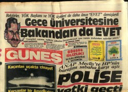 Güneş Gazetesi 16 Haziran 1985 - Kaçırılan Uçakta Cinayet GZ60709 - 2