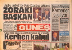 Güneş Gazetesi 16 Haziran 1987 - Galatasaray Samsunlu Tanju ve Savaş'la Anlaştı - Eski Maliye Bakanı Ziya Müezzinoğlu Kendini Tarıma Verdi GZ158238 - Gökçekoleksiyon