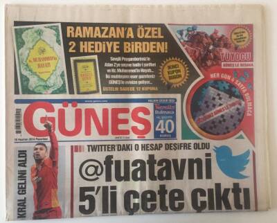 Güneş Gazetesi 16 Haziran 2014 - Soma Babalar Gününde Ağladı GZ20541 - 1