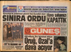 Güneş Gazetesi 16 Mart 1988 - Bayrampaşa'nın Sulukule Sefası - Üruğ , Özal'a Dava Açıyor GZ157748 - Gökçekoleksiyon