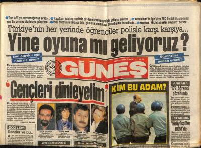 Güneş Gazetesi 16 Nisan 1987 - Aktaşın Adamı Oradaydı GZ60677 - 2