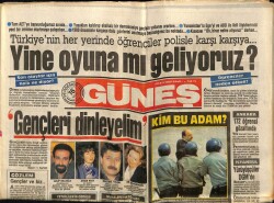 Güneş Gazetesi 16 Nisan 1987 - Aktaşın Adamı Oradaydı GZ60677 - 1