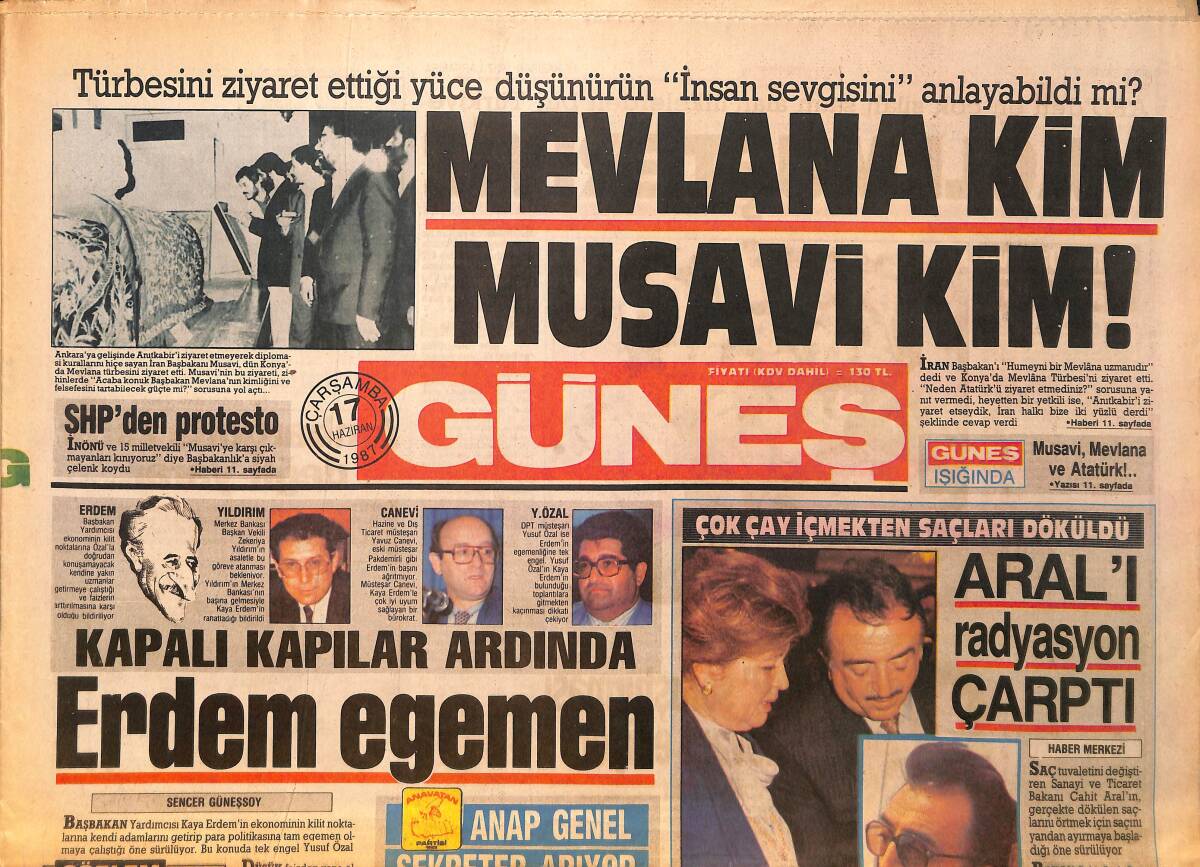 Güneş Gazetesi 17 Haziran 1987 - Adnan Dinçer Sezonu Açmadan Görevi Bıraktı GZ158144 - 1