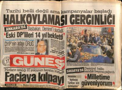 Güneş Gazetesi 17 Mayıs 1987 - Doğum Günü Hediyesi GZ55759 - 1