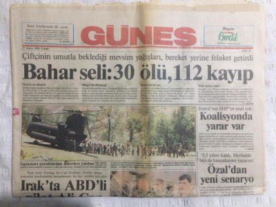 Güneş Gazetesi 17 Mayıs 1991 - Özaldan Yeni Senaryo - GZ19951 - 1