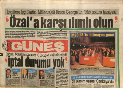 Güneş Gazetesi 18 Ekim 1987 - Kültür Mirasımıza Yağma GZ62651 - 2