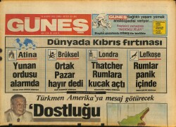 Güneş Gazetesi 18 Kasım 1983 - 35 Yıllık Rakibimiz Avusturyaya Attığımız İlk Golün Resmi - Özalın İlk Konuğu IMF GZ125992 - 1