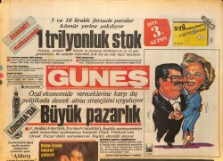 Güneş Gazetesi 18 Şubat 1986 - AET'den Yeşil Işık - Meclis Lokantası Zamlandı GZ157717 - Gökçekoleksiyon