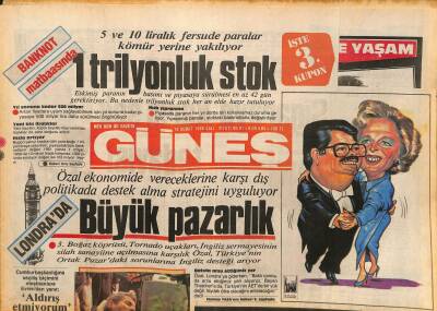 Güneş Gazetesi 18 Şubat 1986 - Özdağlar Oylamayı Bekliyor - Londrada Büyük Pazarlık GZ127314 - 1