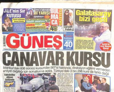 Güneş Gazetesi 18 Şubat 2013 - Elektrikte Büyük Oyun, Onbinler Silivride GZ107105 - 1
