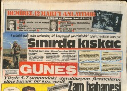 Güneş Gazetesi 19 Mart 1986 - Fenerbahçe'de Büyük Temizlik - Vatandaş Partisi Kuruldu GZ3378 - Gökçekoleksiyon
