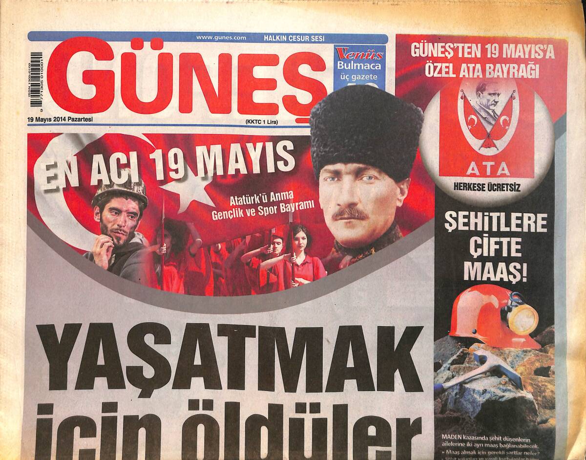 Güneş Gazetesi 19 Mayıs 2014 - Taner Kuruca 