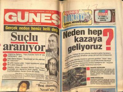 Güneş Gazetesi 19 Ocak 1983 - Türk Hava Yolları Boeing 727 Afyon Uçağının Düşmesi, Star Wars Sinemalarda GZ124127 - 1