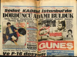 Güneş Gazetesi 19 Temmuz 1985 - Sedat Kadem İstanbulda GZ62055 - 1