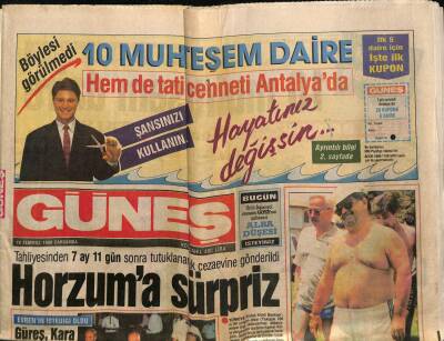 Güneş Gazetesi 19 Temmuz 1989 - Gürcistanda İç Savaş GZ62100 - 1
