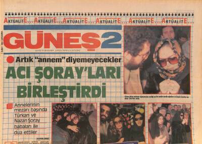 Güneş Gazetesi 2 Eki 1 Şubat 1984 - Acı Şorayları Birleştirdi - Şahın Yaşamı Sinemada GZ127307 - 1