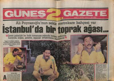 Güneş Gazetesi 2 Eki 13 Mayıs 1987 - Ali Poyrazoğlu,Bir Toprak Ağası GZ63047 - 1