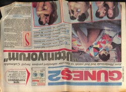 Güneş Gazetesi 2 Eki 15 Şubat 1986 - Serpil Çakmaklı Öpüşme Sahneleri Çekerken Utanıyorum GZ63107 - 2