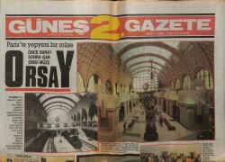 Güneş Gazetesi 2 Eki 16 Nisan 1987 - Pariste Yepyeni Bir Müze Orsay GZ63141 - 1