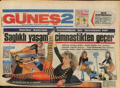 Güneş Gazetesi 2 Eki 18 Mart 1986 - Harika Avcının Hanımlara Bir Tavsiyesi Var - Kemal Sunalla Şener Şen Yemekte Buluştu GZ127158 - 1